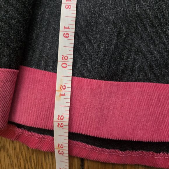 Isabel Garreton Girl's 4 Gray Pink Wool Blend Short Sleeve Knee Length Dress - Picture 14 of 14